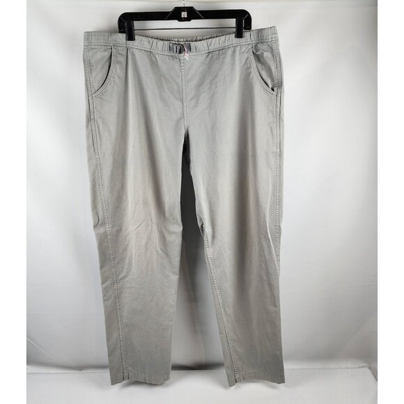 Gramicci Belted Pants Mens L Cotton Twill Faded Sage Green Climbing Hike (40x32) - Picture 1 of 11